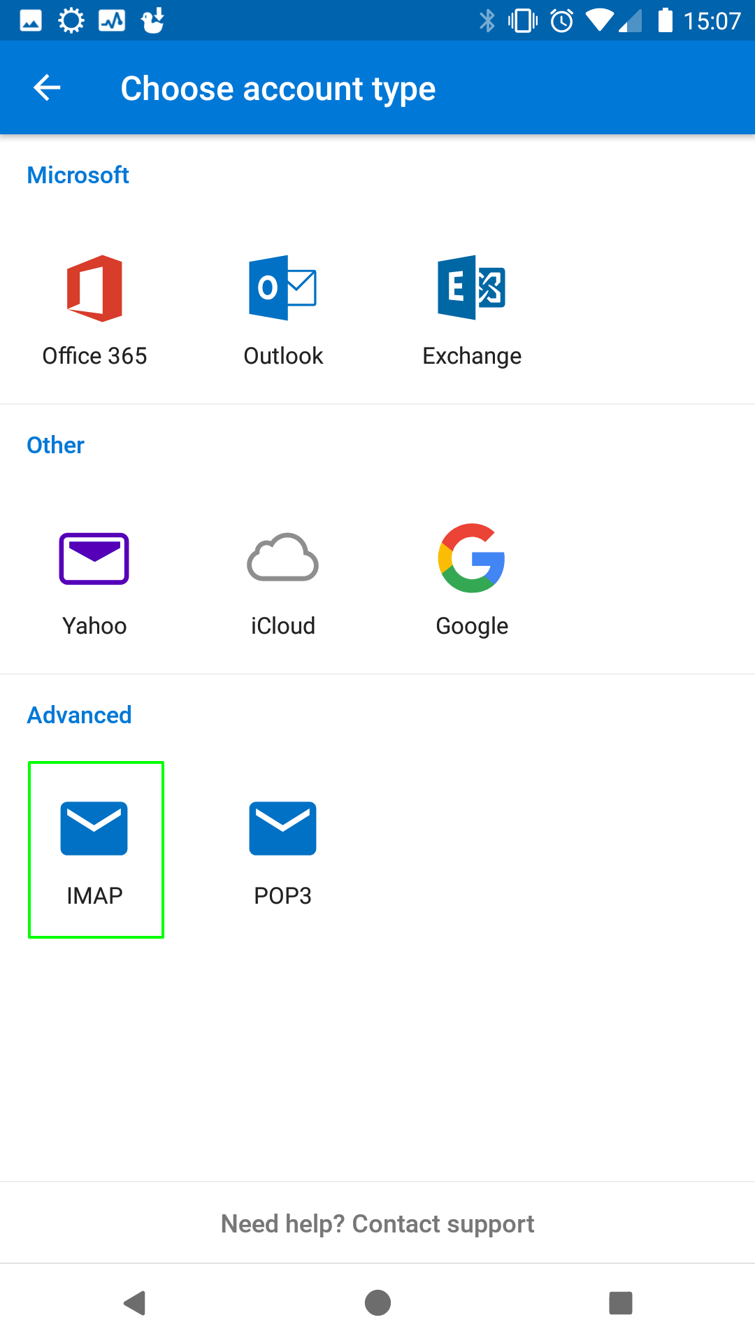 best email app for android imap